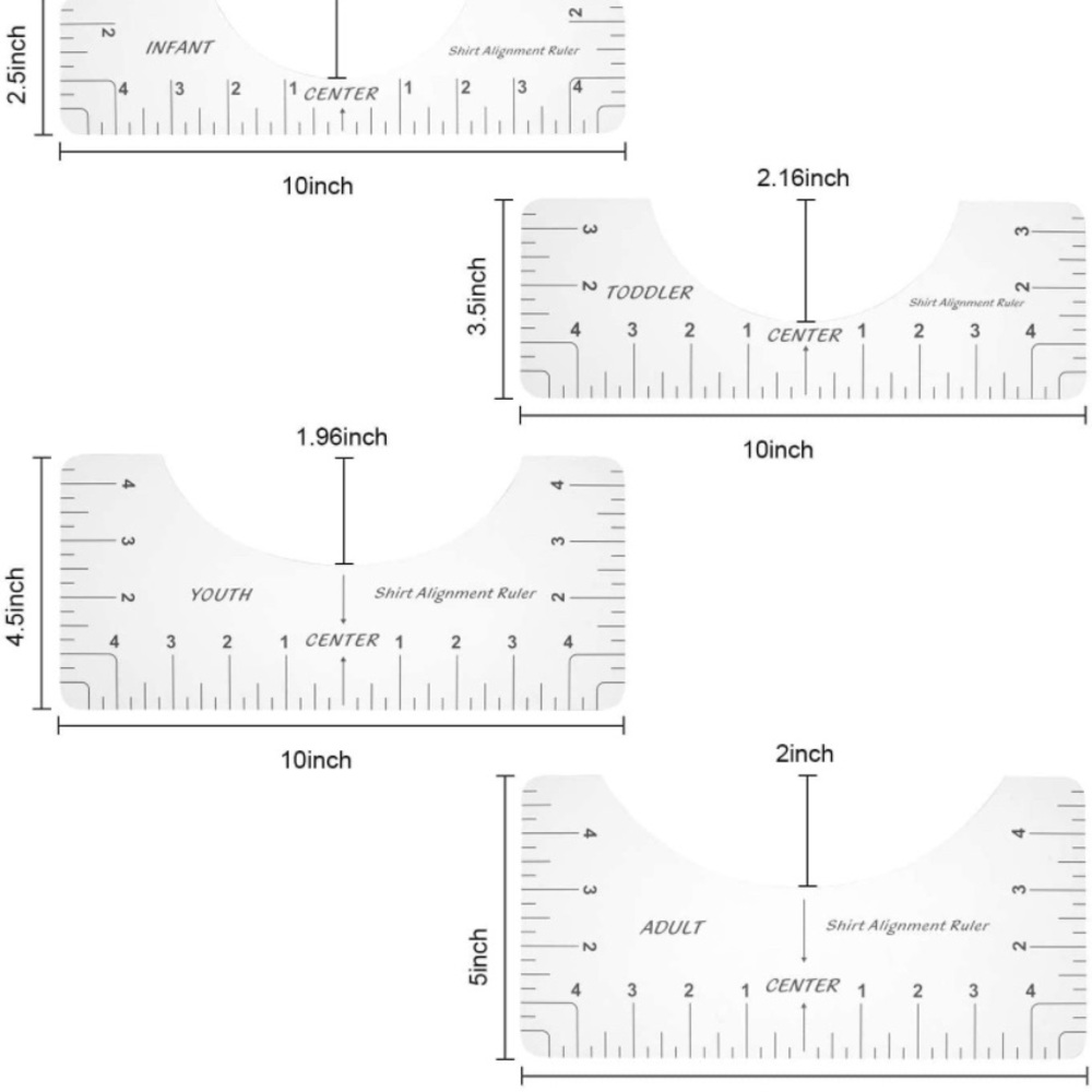 Tshirt Ruler Alignment Guide - Picture 2 of 7